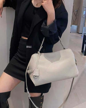 Сумка тоут 6632/white из натуральной кожи
