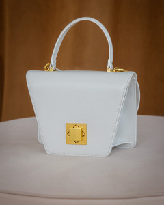Сумка кросс-боди Y2133/white из натуральной кожи