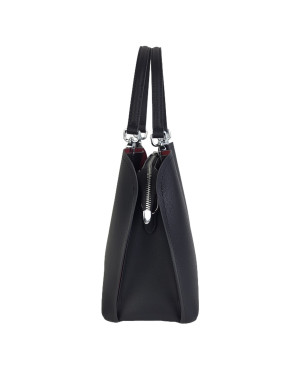 Сумка тоут 5006/black/red из натуральной кожи