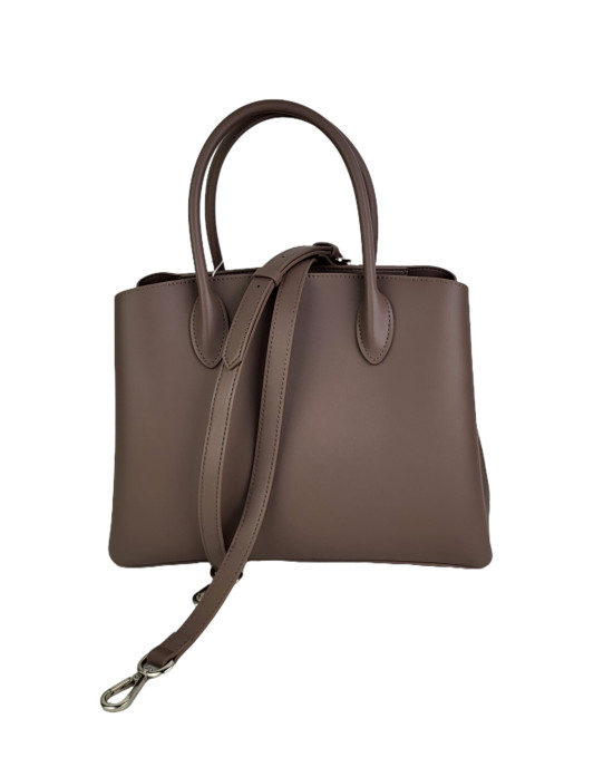 Сумка тоут TH-882/beige из натуральной гладкой кожи Сумка тоут TH-882/beige из натуральной гладкой кожи