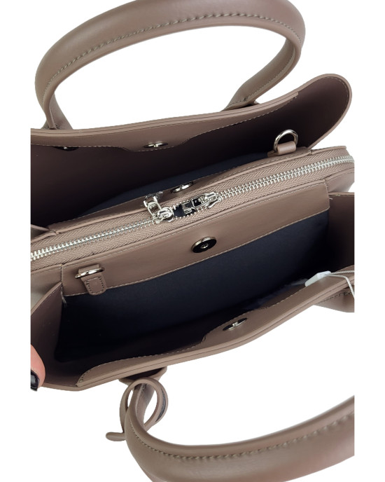 Сумка тоут TH-882/beige из натуральной гладкой кожи Сумка тоут TH-882/beige из натуральной гладкой кожи
