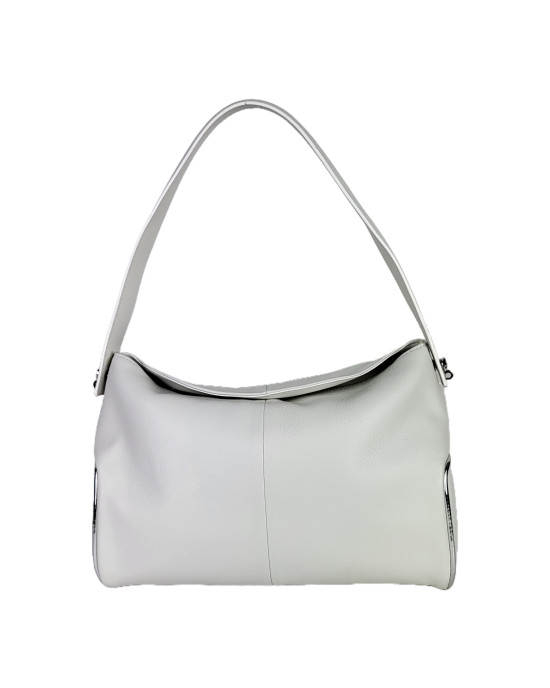 Сумка хобо Y9989/white из натуральной мягкой кожи Сумка хобо Y9989/white из натуральной мягкой кожи