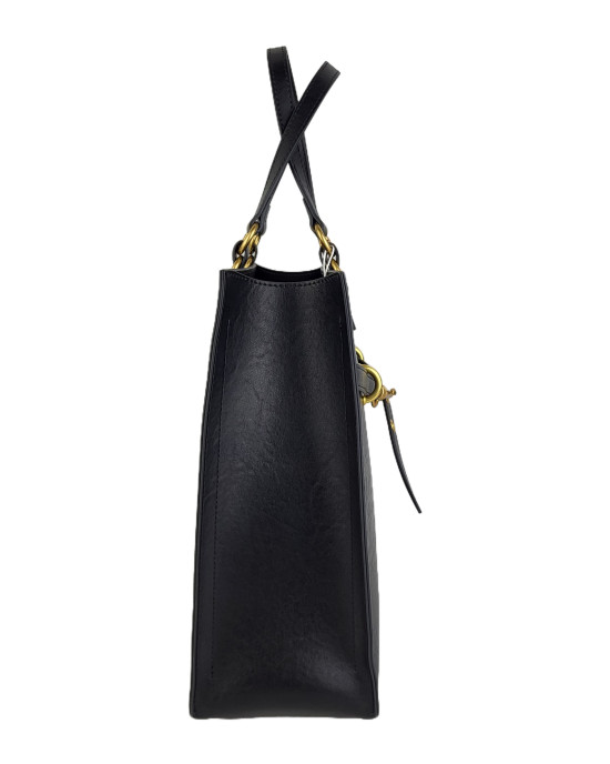 Сумка тоут TH-1392/black из натуральной кожи Сумка тоут TH-1392/black из натуральной кожи