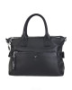 Сумка тоут из натуральной мягкой кожи Q5950/black Сумка тоут из натуральной мягкой кожи Q5950/black