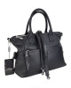 Сумка тоут из натуральной мягкой кожи Q5950/black Сумка тоут из натуральной мягкой кожи Q5950/black