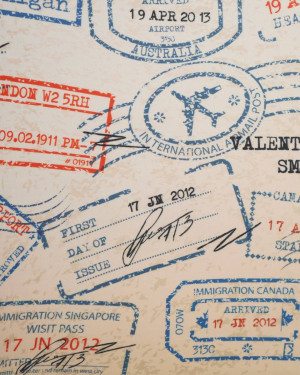 Чехол для чемодана STAMP01. Размеры в ассортименте