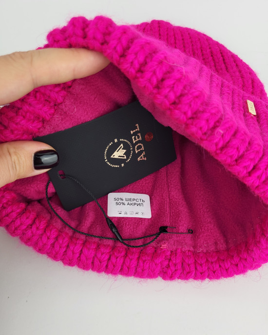 Шапка ADEL A6335/1FL/fucsia Шапка ADEL A6335/1FL/fucsia