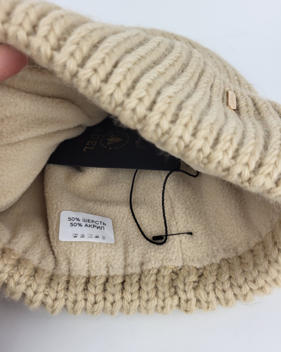 Шапка ADEL A6335/1FL/beige Шапка ADEL A6335/1FL/beige