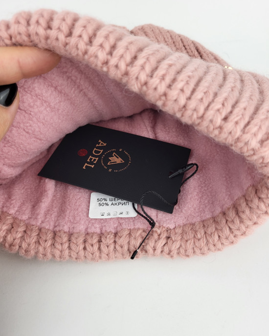 Шапка ADEL A6335/1FL/pink Шапка ADEL A6335/1FL/pink