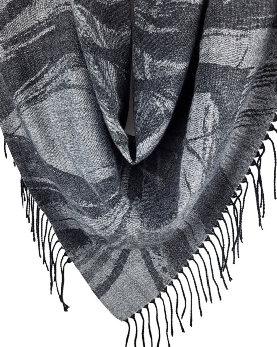 Платок из шерсти и кашемира 9140/grey Платок из шерсти и кашемира 9140/grey