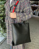 Сумка шоппер TH-9738/black из натуральной кожи