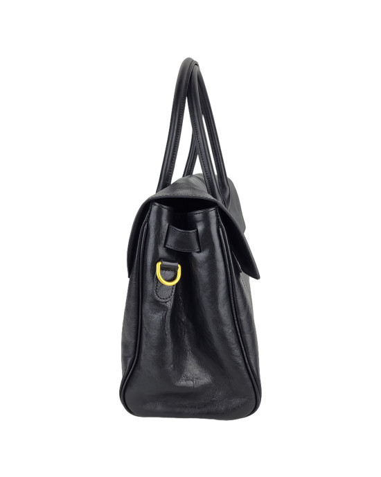 Сумка тоут B322/black из натуральной кожи Сумка тоут B322/black из натуральной кожи