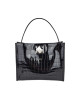 Сумка тоут Y8007/black из натуральной лаковой кожи Сумка тоут Y8007/black из натуральной лаковой кожи