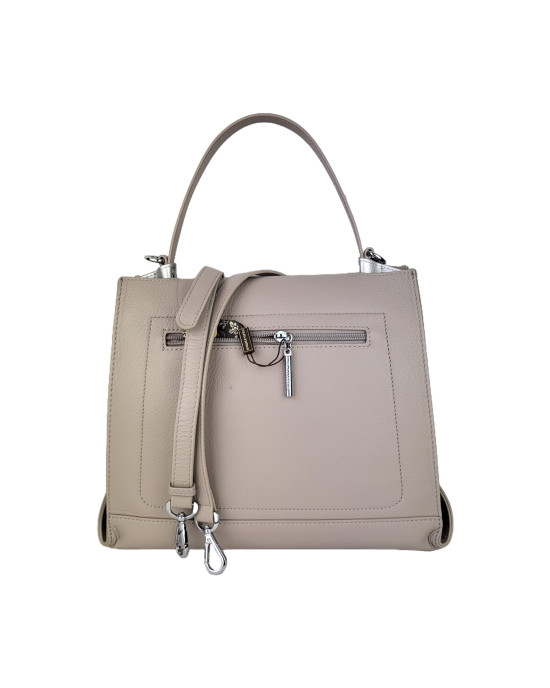 Сумка тоут Y1687/beige из натуральной кожи Сумка тоут Y1687/beige из натуральной кожи