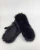 Варежки меховые 964KA/black Варежки меховые 964KA/black