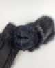 Варежки меховые 964KA/black Варежки меховые 964KA/black