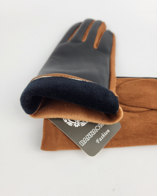 Перчатки из искусственной замши 435-03/ginger Перчатки из искусственной замши 435-03/ginger