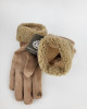 Перчатки из искусственной замши 434-97/beige Перчатки из искусственной замши 434-97/beige