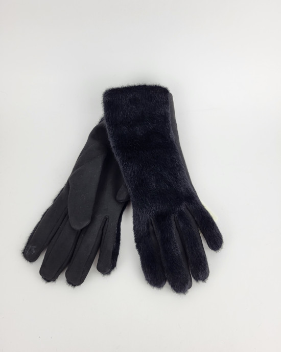 Перчатки из искусственного меха 720KA/black Перчатки из искусственного меха 720KA/black
