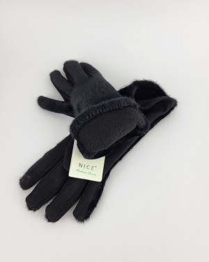 Перчатки из искусственного меха 720KA/black