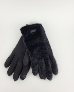 Перчатки из искусственного меха 1930/black