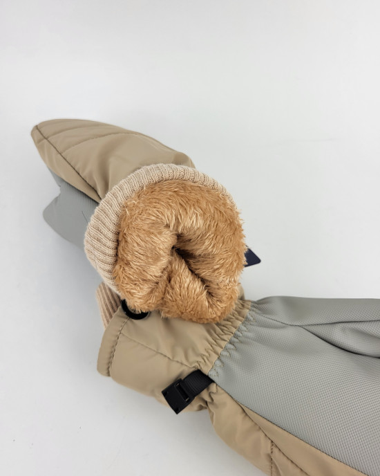 Варежки стеганые 966KA/beige Варежки стеганые 966KA/beige