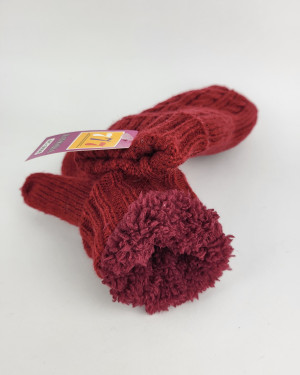 Варежки из шерсти 6601/red