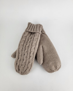 Варежки из шерсти 6601/beige