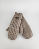 Варежки из шерсти 6601/beige Варежки из шерсти 6601/beige