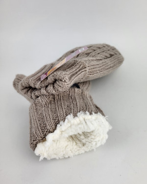 Варежки из шерсти 6601/beige