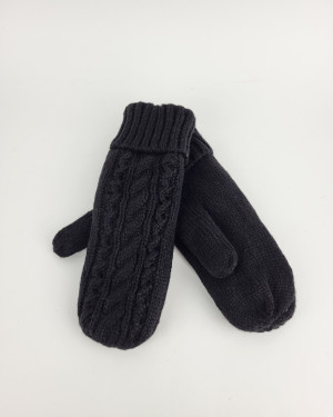 Варежки из шерсти 6601/black