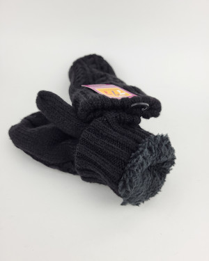 Варежки из шерсти 6601/black
