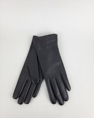 Кожаные перчатки 409-14/black