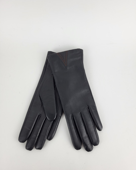Кожаные перчатки 409-14/black Кожаные перчатки 409-14/black