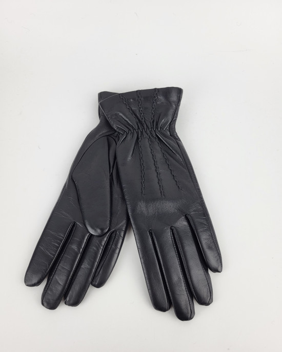 Кожаные перчатки 434-43/76/black Кожаные перчатки 434-43/76/black